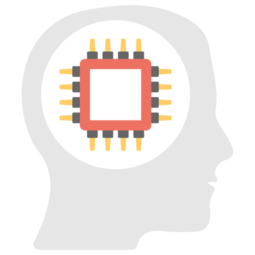 inteligencia artificial Creative Stall Premium Flat icono