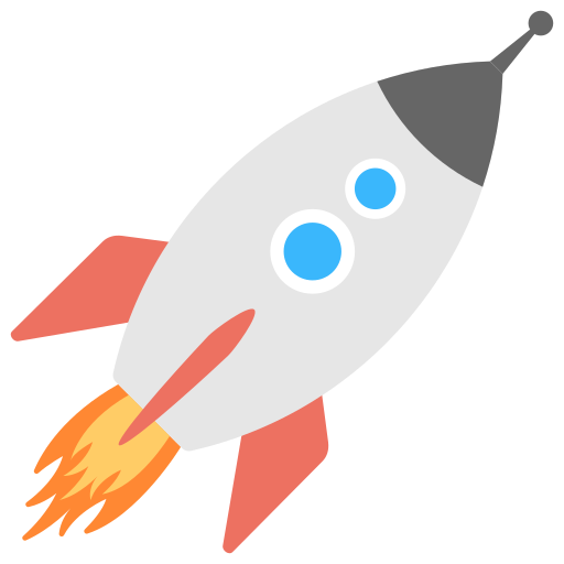 rakieta Creative Stall Premium Flat ikona