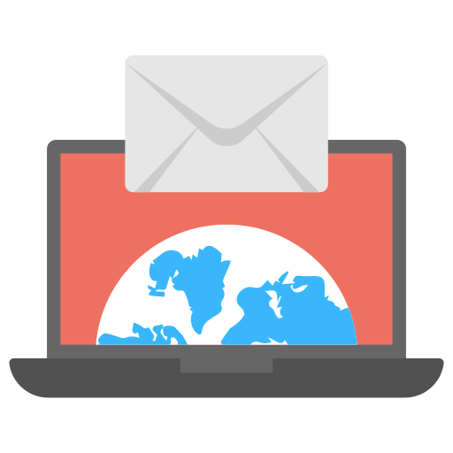 Web mail Creative Stall Premium Flat icon