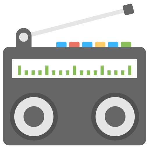 라디오 Creative Stall Premium Flat icon