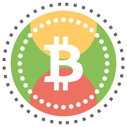 bitcoin Creative Stall Premium Flat icon