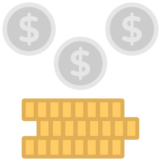 Money currency Creative Stall Premium Flat icon