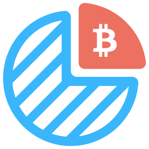 Cryptocurrencies growing up Creative Stall Premium Flat icon