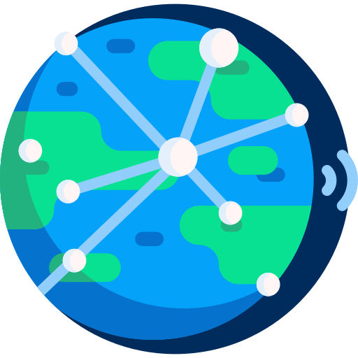 Глобус Detailed Flat Circular Flat иконка