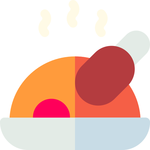 Turkey leg Basic Rounded Flat icon