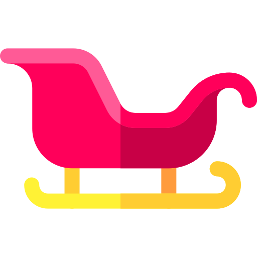 Sleigh Basic Rounded Flat icon