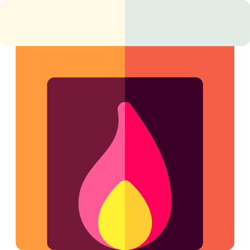 暖炉 Basic Rounded Flat icon