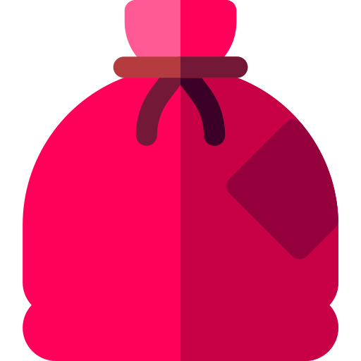 Gift bag Basic Rounded Flat icon