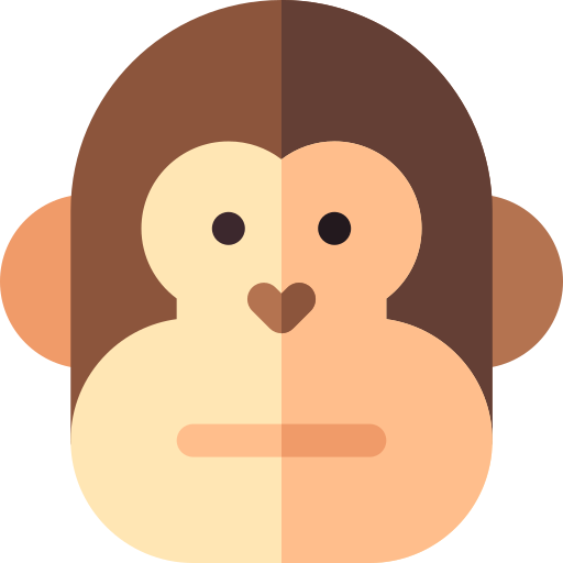Monkey Basic Rounded Flat icon