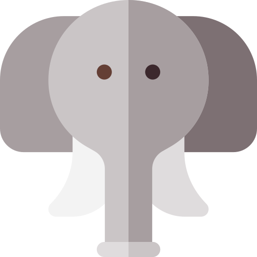 olifant Basic Rounded Flat icoon