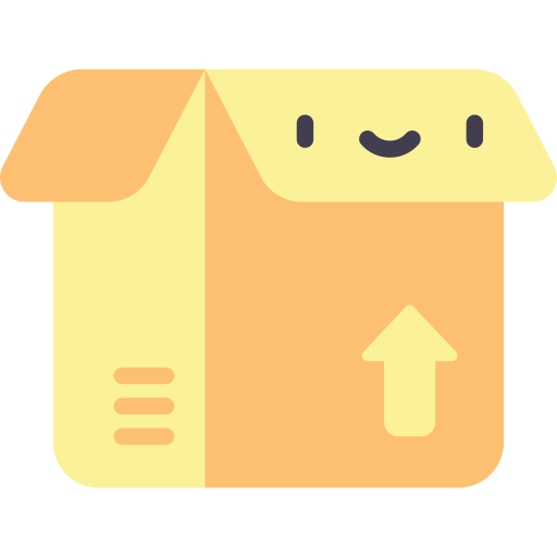 Package Kawaii Flat icon