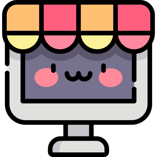 Online shopping Kawaii Lineal color icon