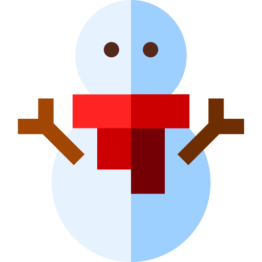 Snowman Basic Straight Flat icon