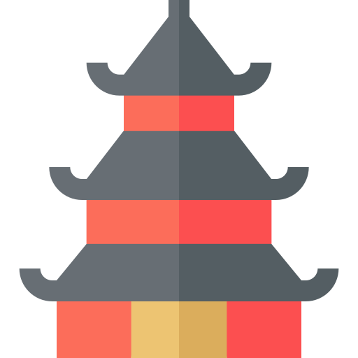 pagode Basic Straight Flat Ícone