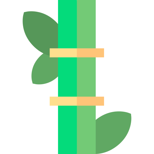 bambou Basic Straight Flat Icône