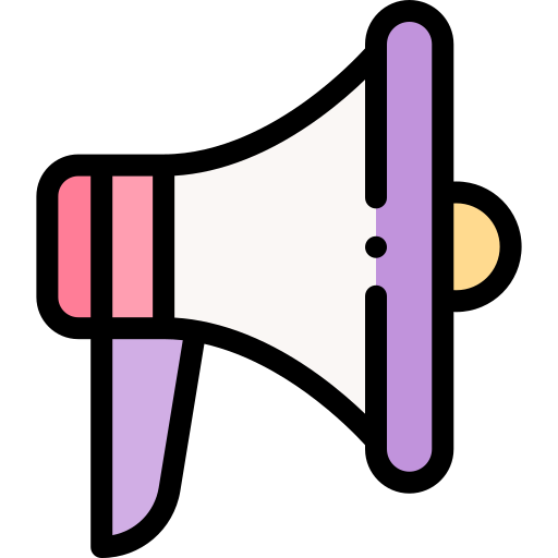 megafon Detailed Rounded Lineal color ikona