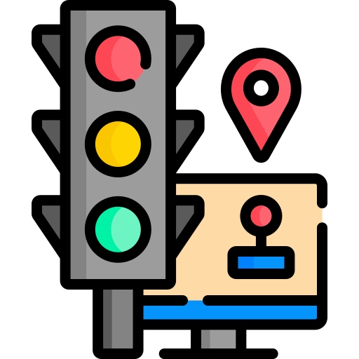 control de trafico Special Lineal color icono