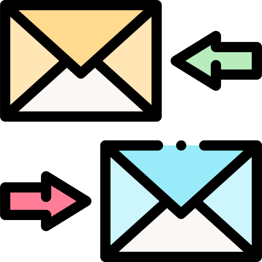 emails Detailed Rounded Lineal color Ícone