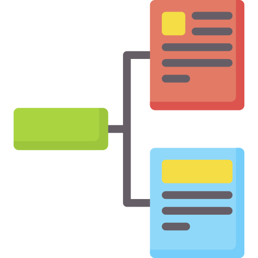 diagramma organizzativo Special Flat icona