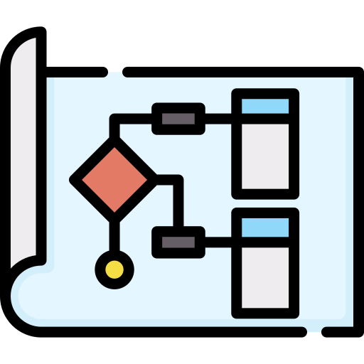 Блок-схема Special Lineal color иконка