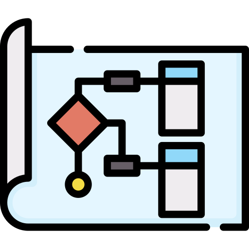 Flow chart Special Lineal color icon