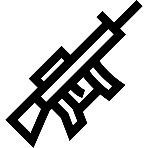 maschinengewehr Basic Straight Lineal icon