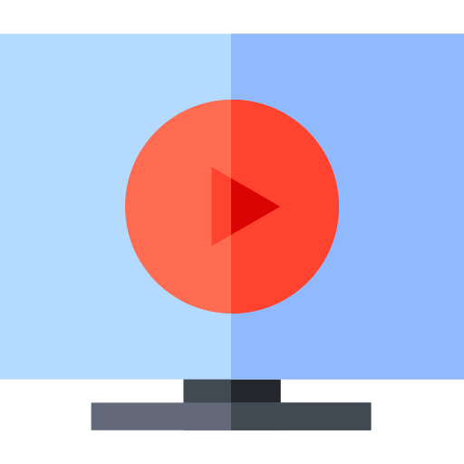Play button Basic Straight Flat icon