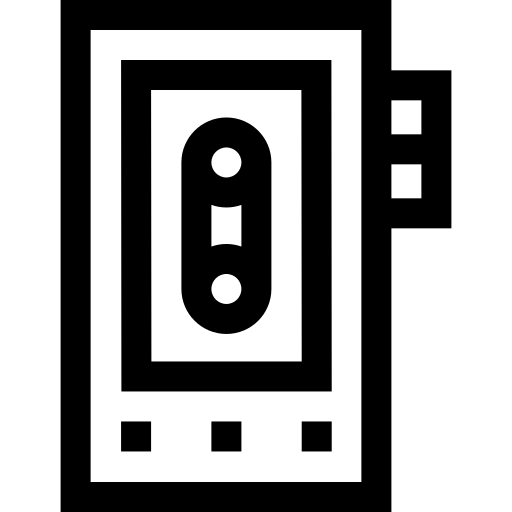 enregistreur audio Basic Straight Lineal Icône