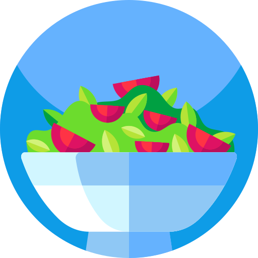 Salad Geometric Flat Circular Flat icon