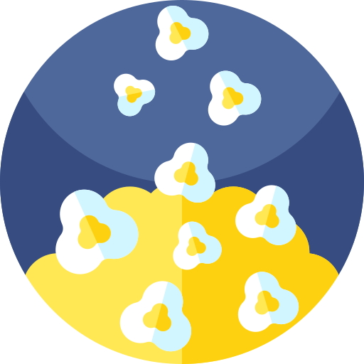 popcorn Geometric Flat Circular Flat icon