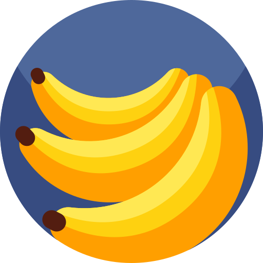banana Geometric Flat Circular Flat icona