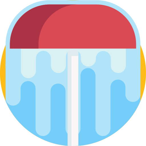 wodospad Detailed Flat Circular Flat ikona