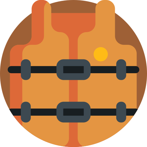 chaleco salvavidas Detailed Flat Circular Flat icono