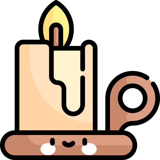Candle Kawaii Lineal color icon