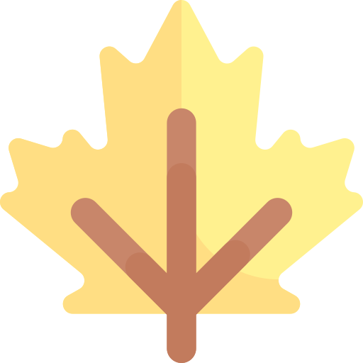 단풍잎 Kawaii Flat icon