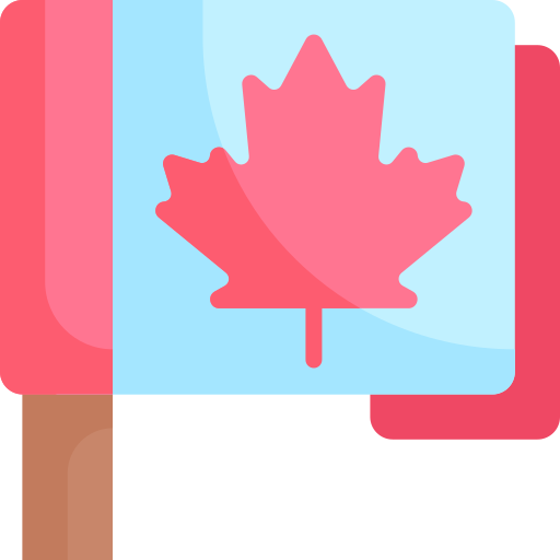 canada Kawaii Flat icoon