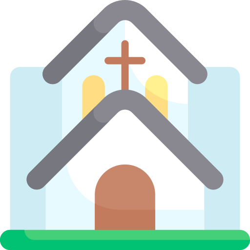 chiesa Kawaii Flat icona