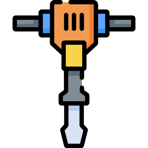 presslufthammer Special Lineal color icon