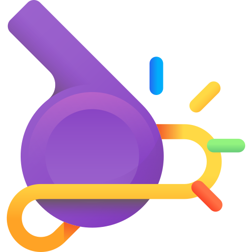 Whistle 3D Color icon