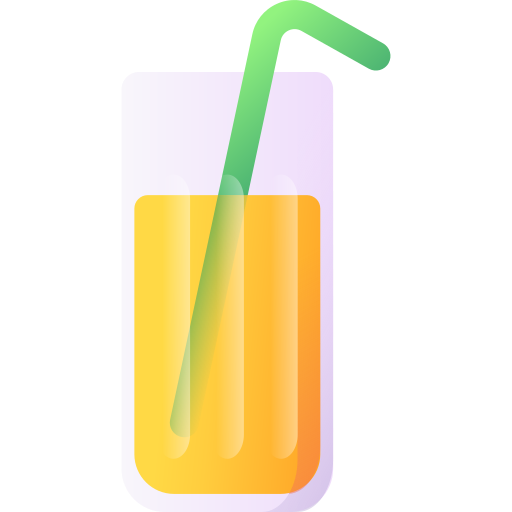 sok pomarańczowy 3D Color ikona