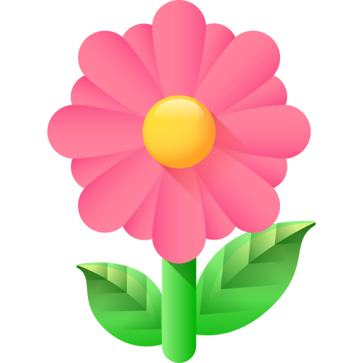 Flower 3D Color icon