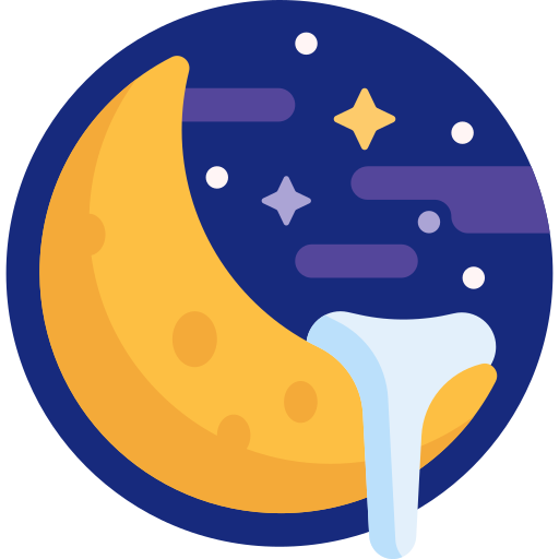 夜 Detailed Flat Circular Flat icon