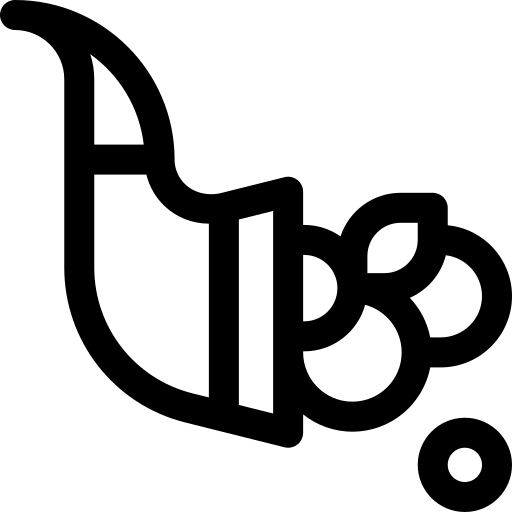 cornucópia Basic Rounded Lineal Ícone