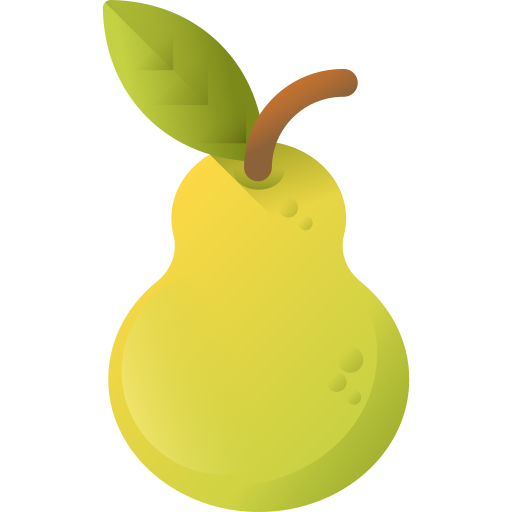 Pear 3D Color icon