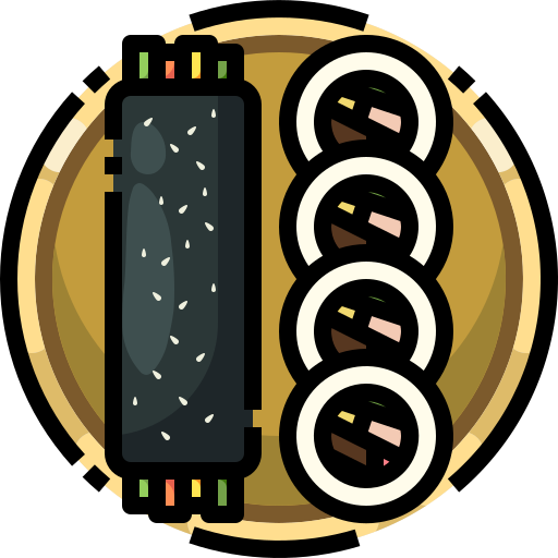 Sushi roll Justicon Lineal Color icon