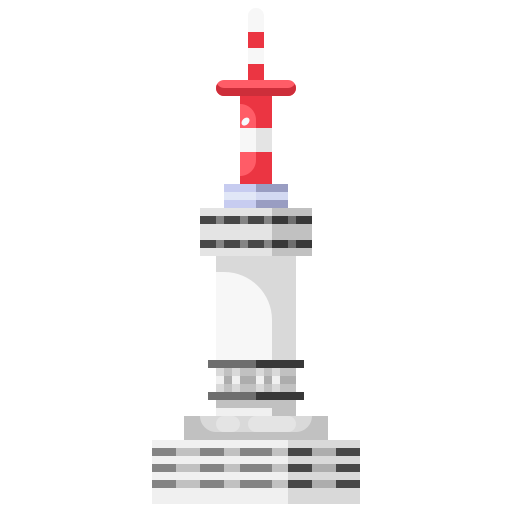 wieża w seulu Justicon Flat ikona