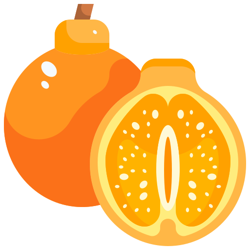 Orange Justicon Flat icon