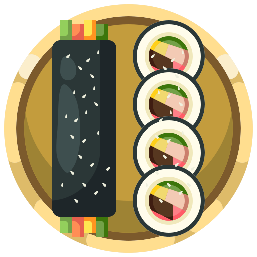 rollo de sushi Justicon Flat icono