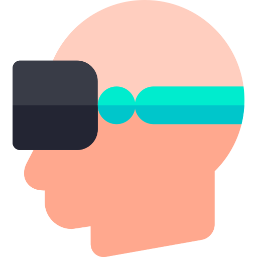 Virtual reality glasses Basic Rounded Flat icon