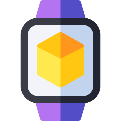 reloj inteligente Basic Rounded Flat icono
